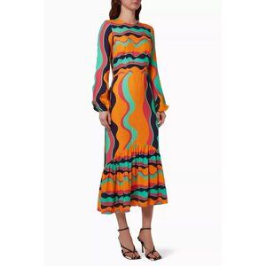 Never Fully Dressed Multicolor Wave Dress